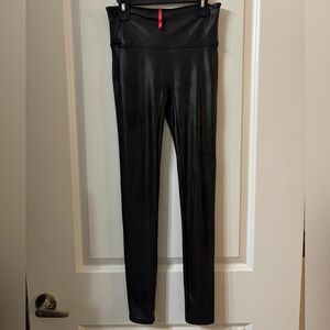 Spanx Faux Leather Leggings Regular Size Small
